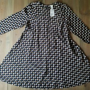 H&M Geometric Babydoll Dress